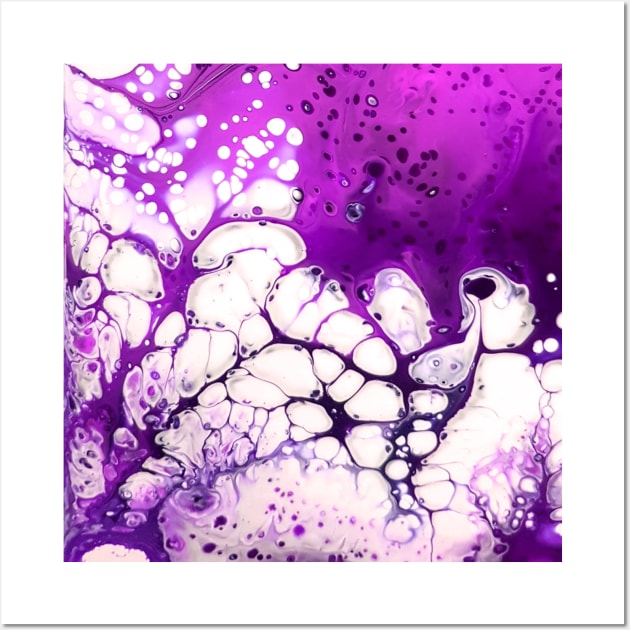 Lavender/Purple Acrylic Pour Painting Wall Art by Designs_by_KC